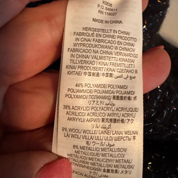 Boden Metallic Wool Speckled Sweater XL Chunky Whimsigoth Ballon Sleeve NWT - Picture 8 of 9